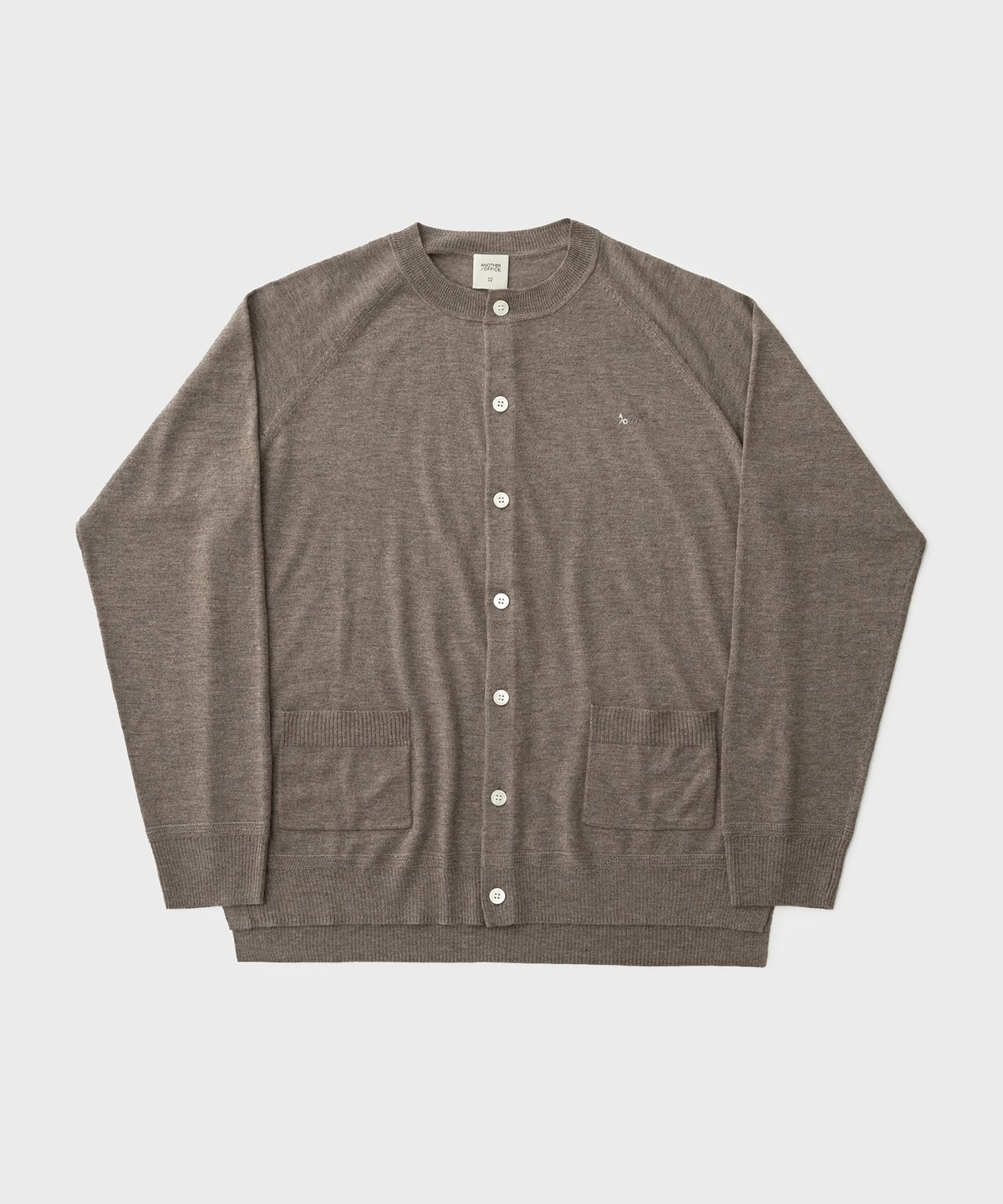 어나더 오피스(ANOTHER OFFICE) Ordinary Roundneck Cardigan (Earth)