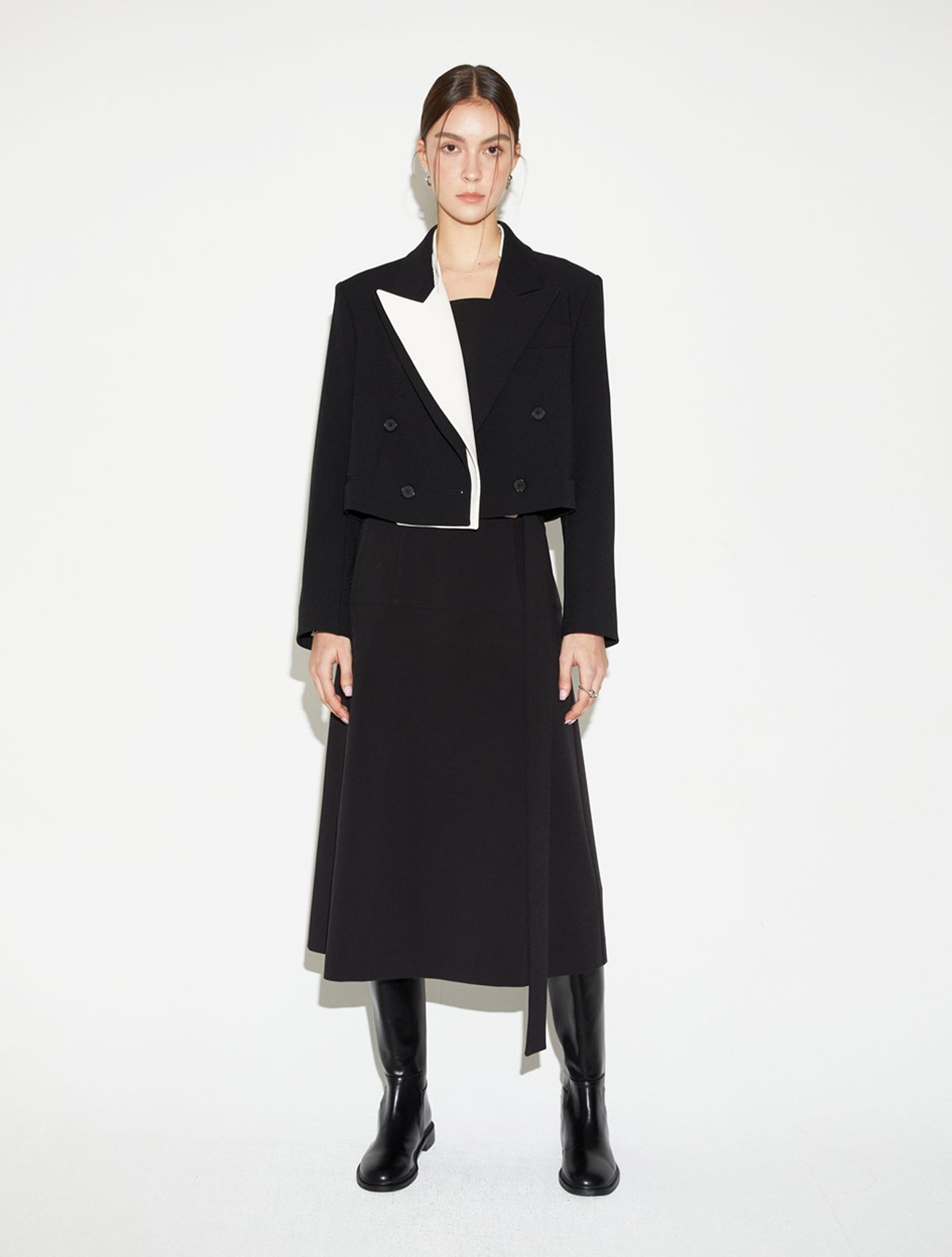 르이엘(LE YIEL) Cocoon Sleeve One Piece_Black 코쿤 슬리브 원피스_블랙