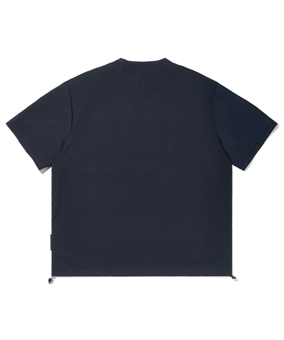 사운즈라이프(SOUNDSLIFE) Logo Nylon Woven Pocket T-Shirt Navy
