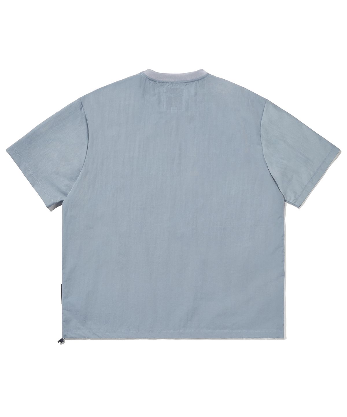 사운즈라이프(SOUNDSLIFE) Logo Nylon Woven Pocket T-Shirt Grey