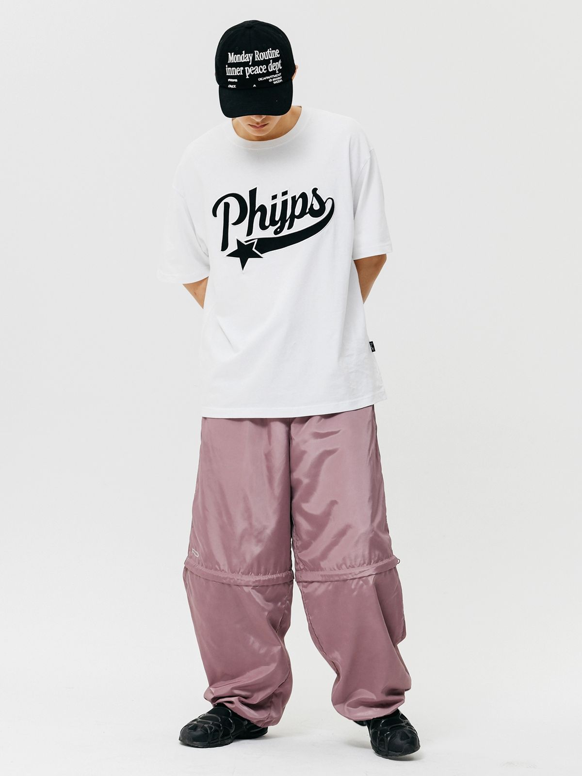피지컬 디파트먼트(PHYSICAL DEPARTMENT) 스타테일 로고 반팔티셔츠_블루