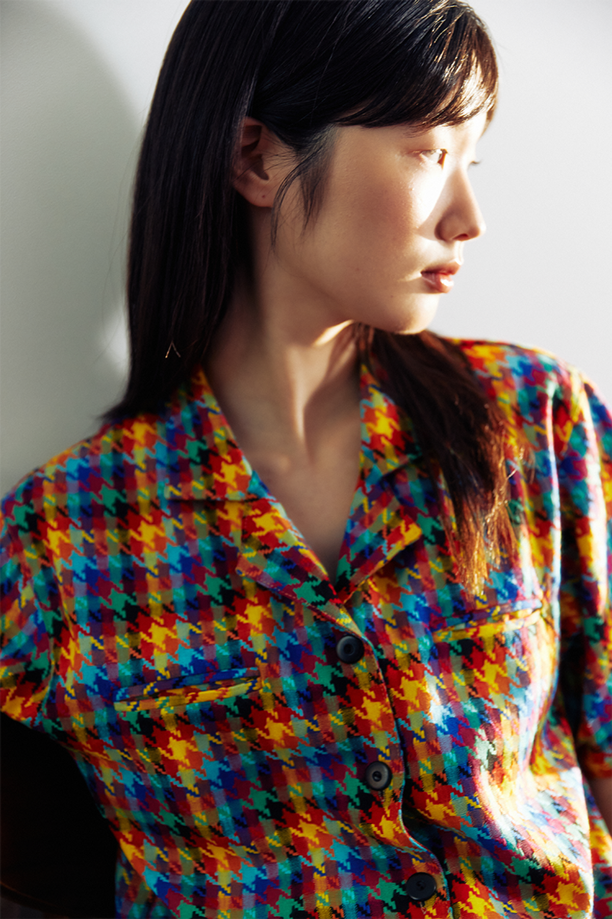 쿠키시(KOOKEESEE) 이태리 울 리미티드 카라 반팔셔츠