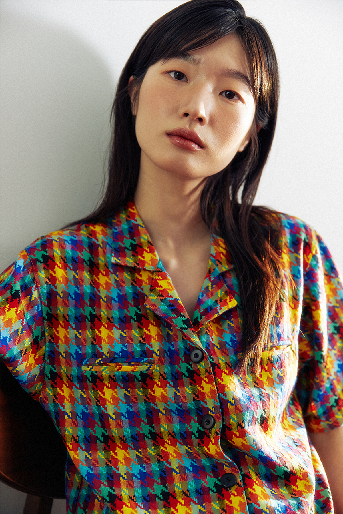 쿠키시(KOOKEESEE) 이태리 울 리미티드 카라 반팔셔츠