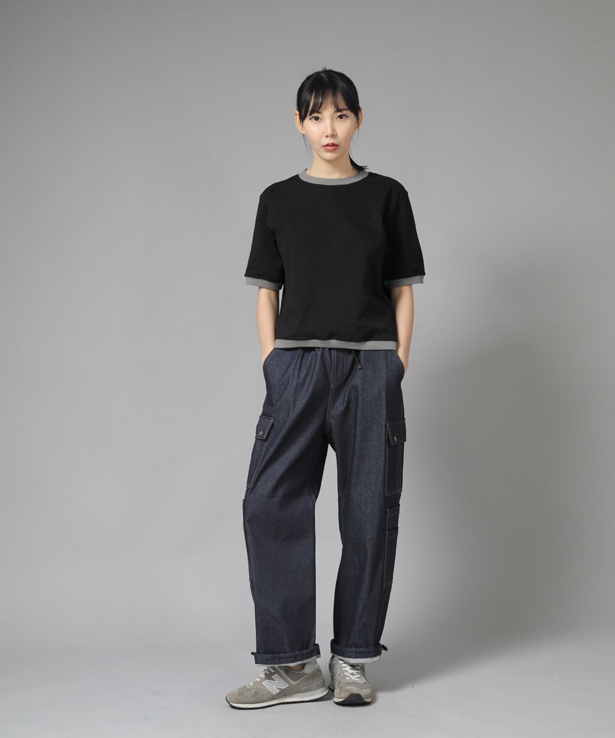 세인트크루(SAINTCREW) 더블카고 스트링 조거팬츠 DCJ-338 데님 인디고