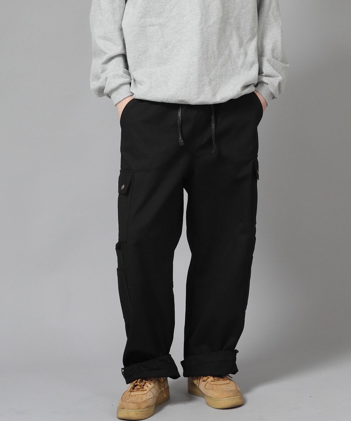 세인트크루(SAINTCREW) 더블카고 스트링 조거팬츠 DCJ-338 블랙