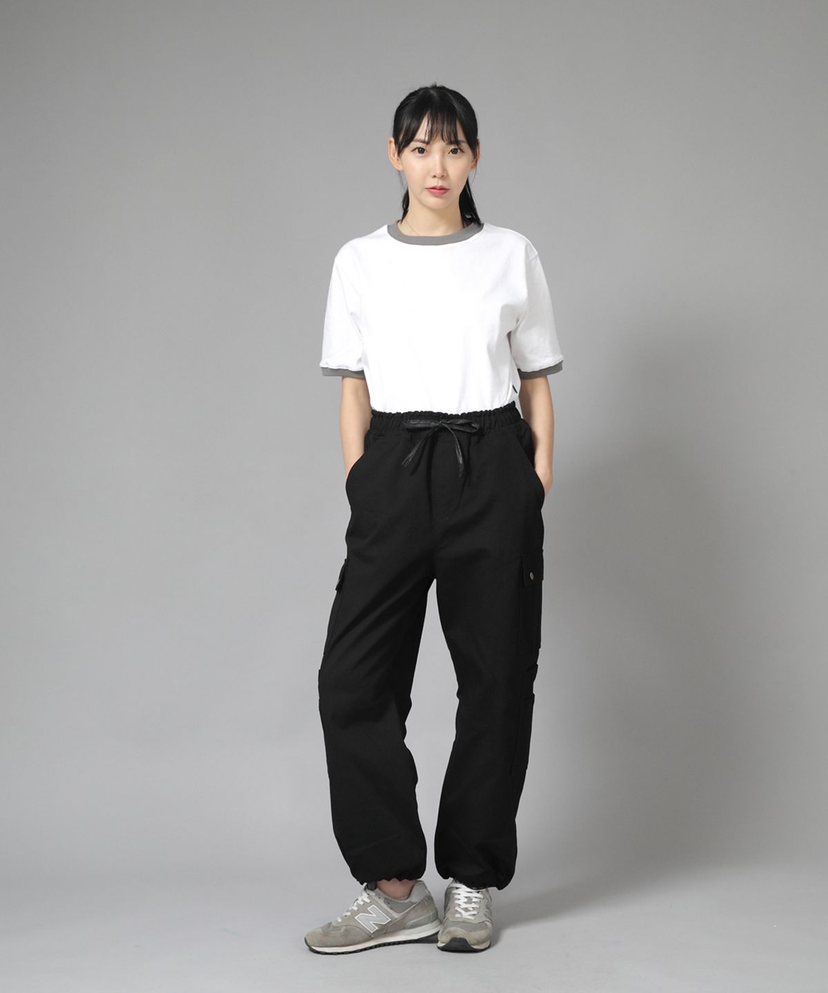 세인트크루(SAINTCREW) 더블카고 스트링 조거팬츠 DCJ-338 블랙