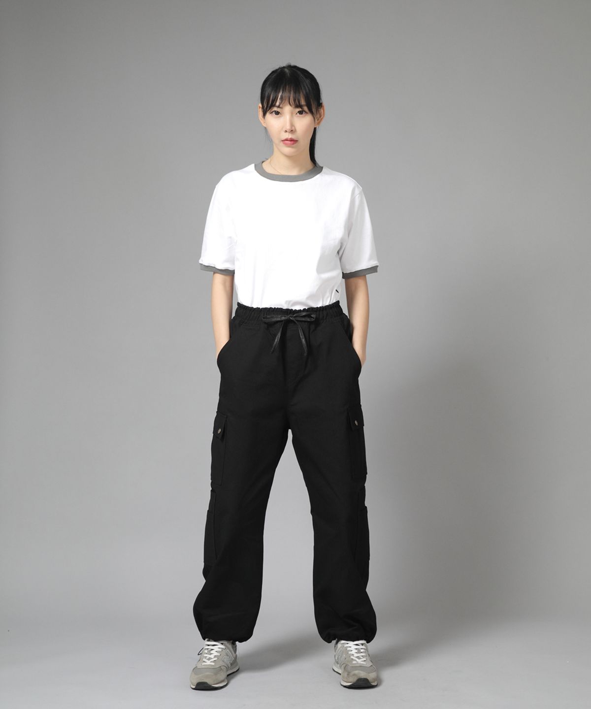 세인트크루(SAINTCREW) 더블카고 스트링 조거팬츠 DCJ-338 블랙
