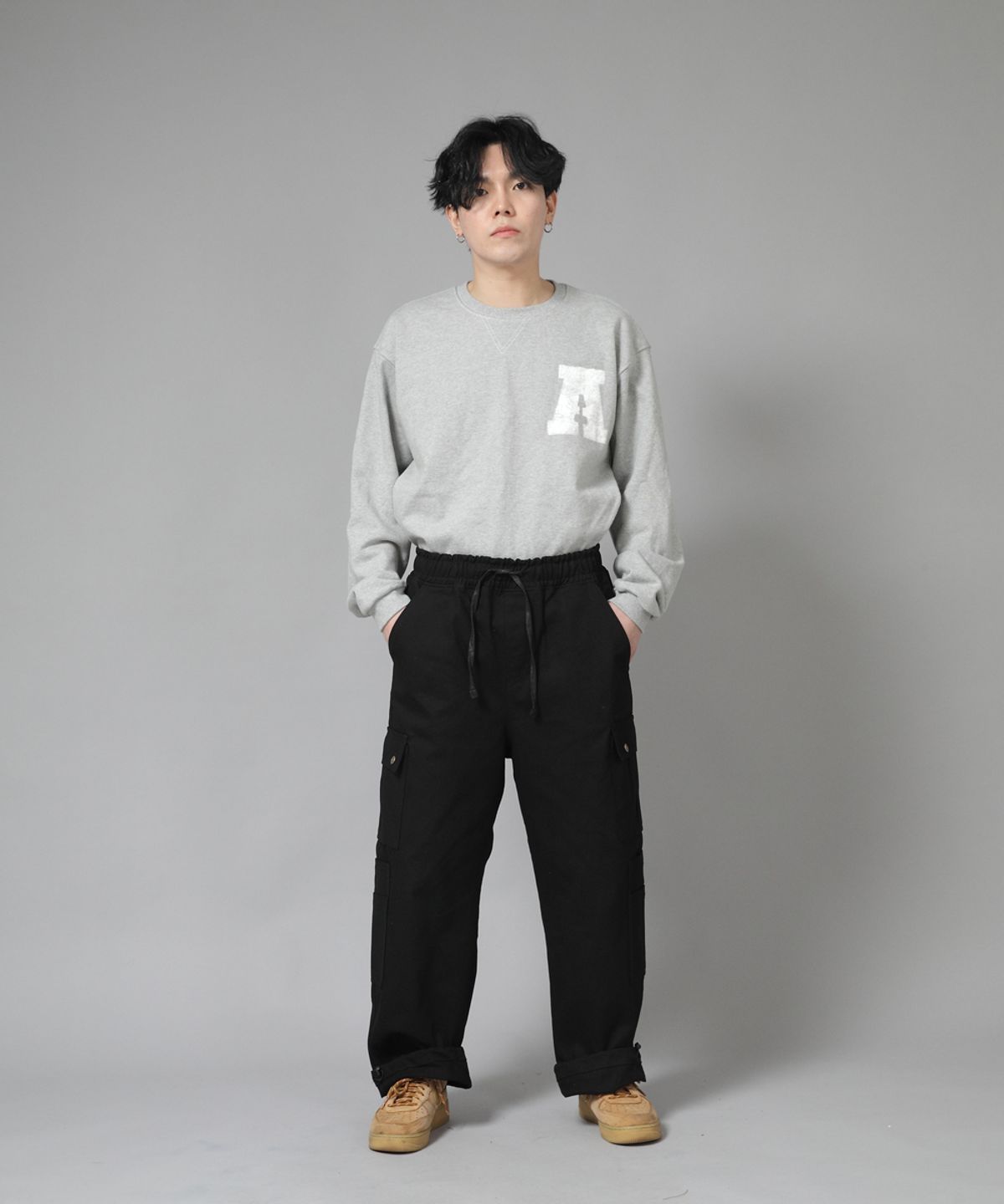 세인트크루(SAINTCREW) 더블카고 스트링 조거팬츠 DCJ-338 블랙