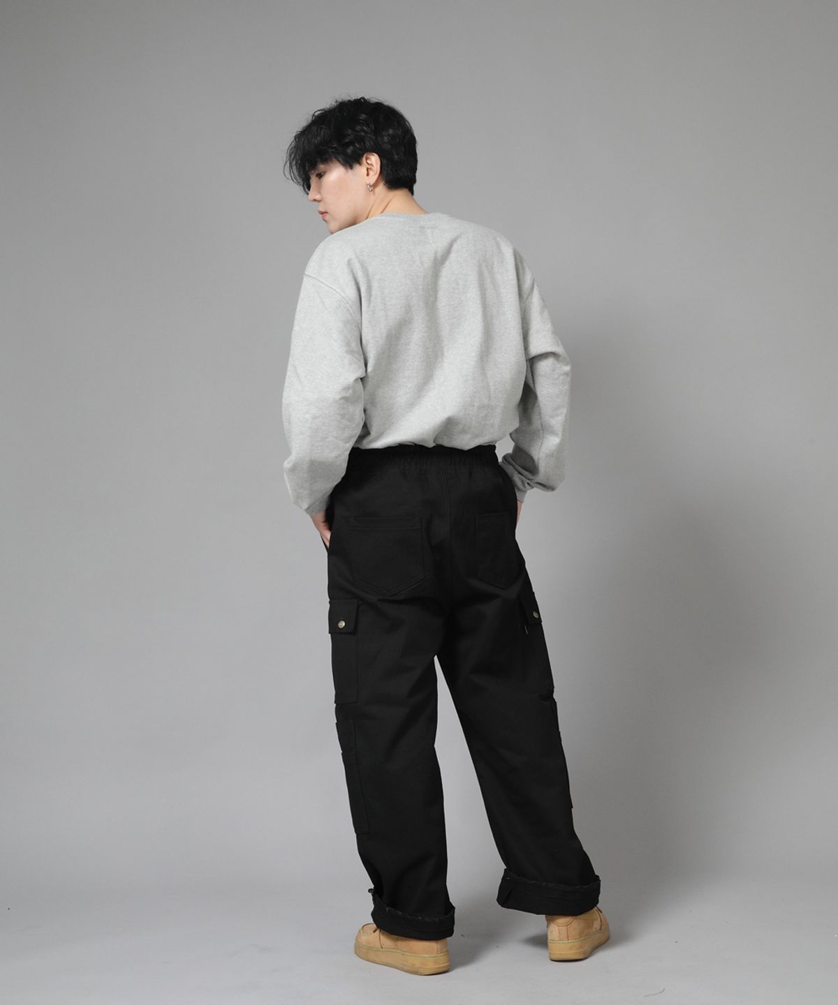 세인트크루(SAINTCREW) 더블카고 스트링 조거팬츠 DCJ-338 블랙