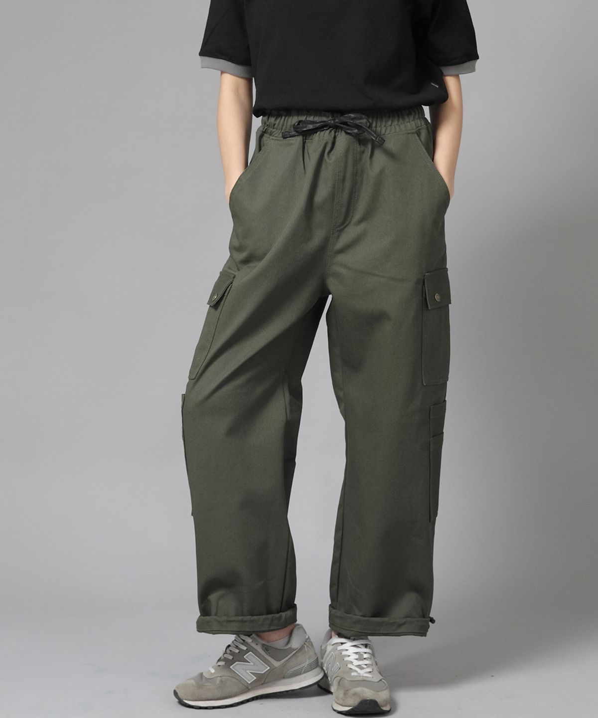 세인트크루(SAINTCREW) 더블카고 스트링 조거팬츠 DCJ-338 카키