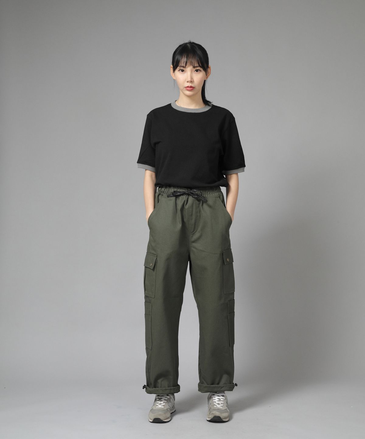 세인트크루(SAINTCREW) 더블카고 스트링 조거팬츠 DCJ-338 카키
