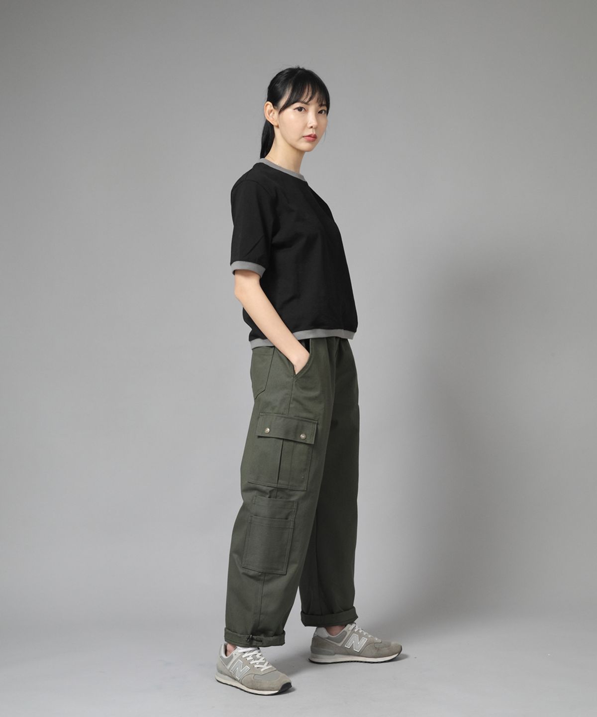 세인트크루(SAINTCREW) 더블카고 스트링 조거팬츠 DCJ-338 카키