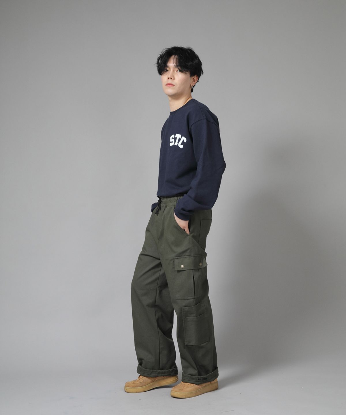 세인트크루(SAINTCREW) 더블카고 스트링 조거팬츠 DCJ-338 카키