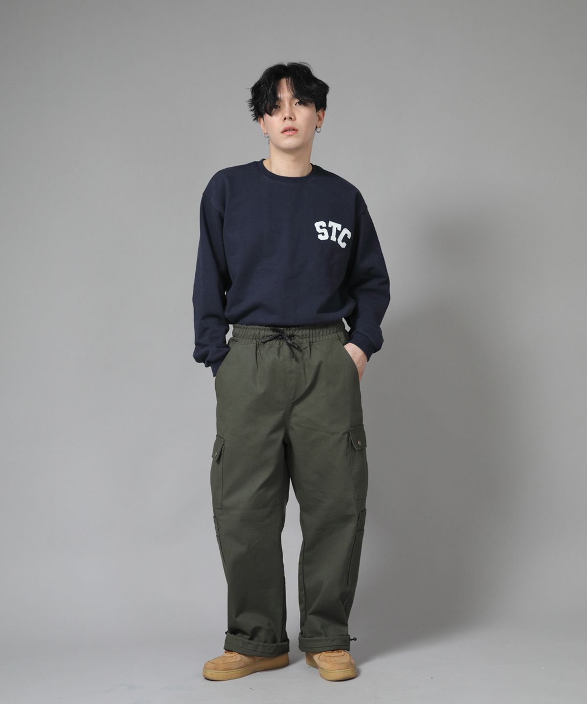 세인트크루(SAINTCREW) 더블카고 스트링 조거팬츠 DCJ-338 카키