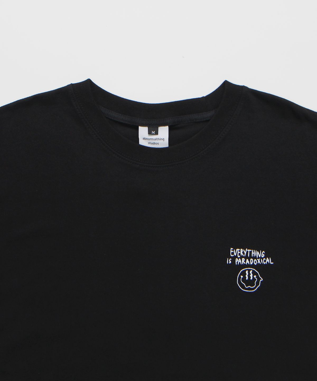 앱놀머씽(ABNORMALTHING) SMILE23 T-SHIRT (BLACK)