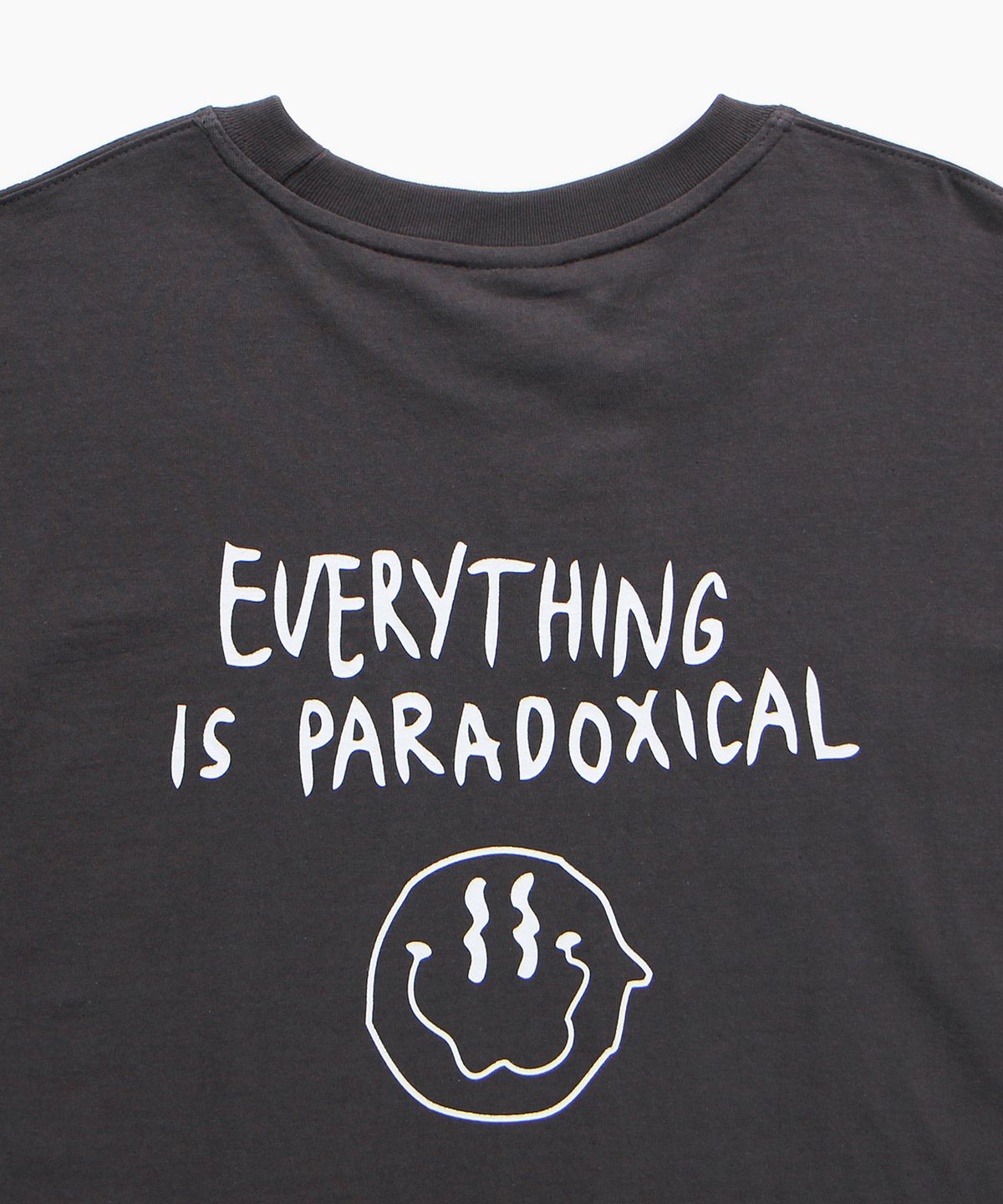 앱놀머씽(ABNORMALTHING) SMILE23 T-SHIRT (CHARCOAL)