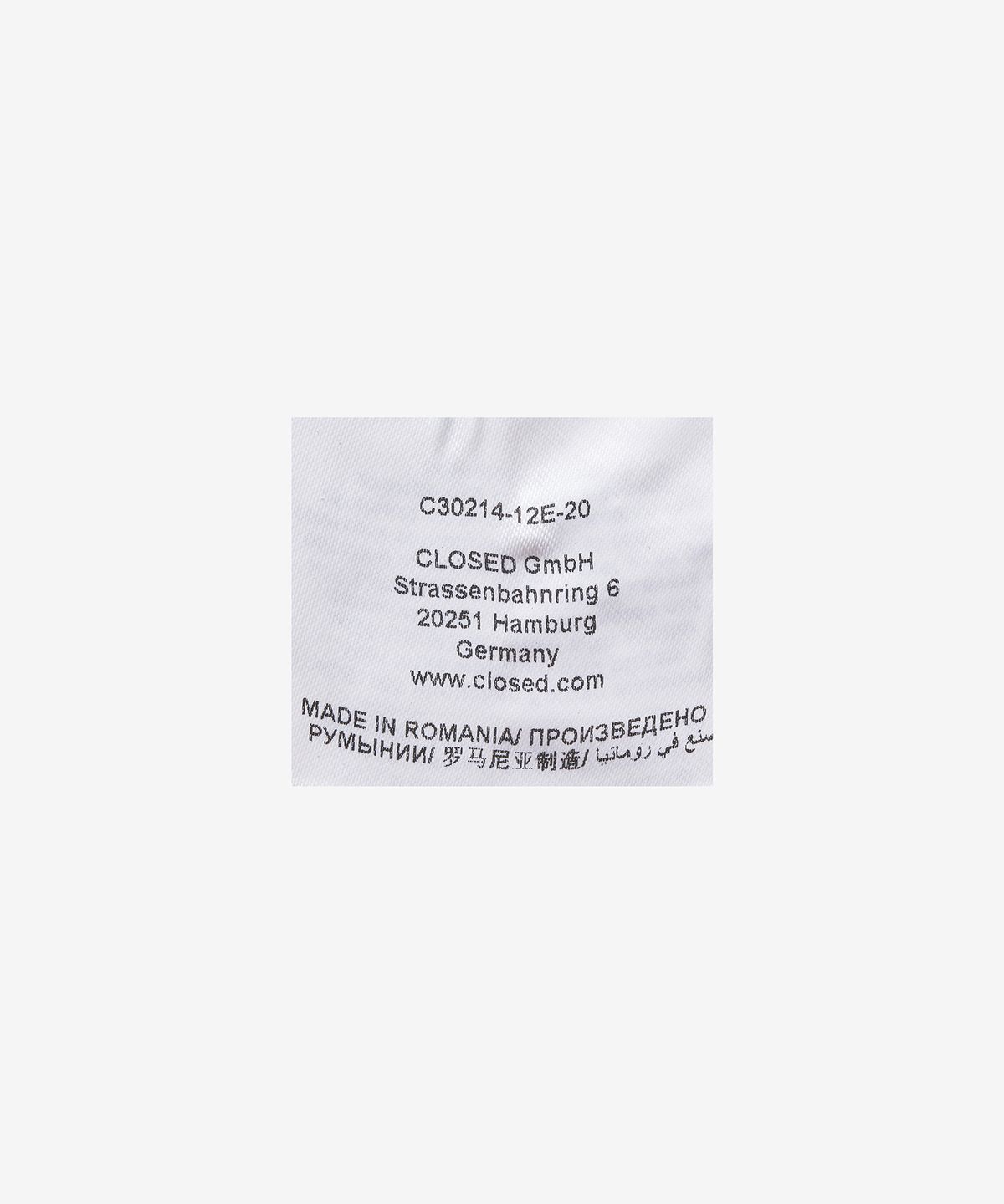 클로즈드(CLOSED) 도버 테이퍼드 데님 팬츠 - 다크 나이트 / C3021412E20568