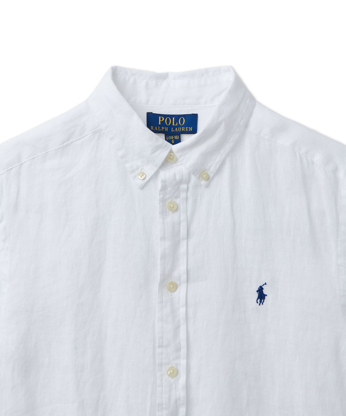 폴로 랄프 로렌 칠드런(POLO RALPH LAUREN CHILDREN) 남아 8-18세 리넨 셔츠 - 화이트