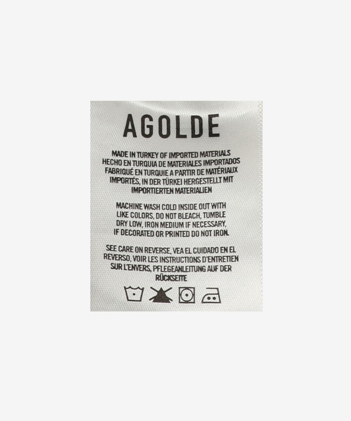 에이골디(AGOLDE) 라일리 하이라이즈 스트레이트 크롭 데님 팬츠 - 블루 / A0561371HAV
