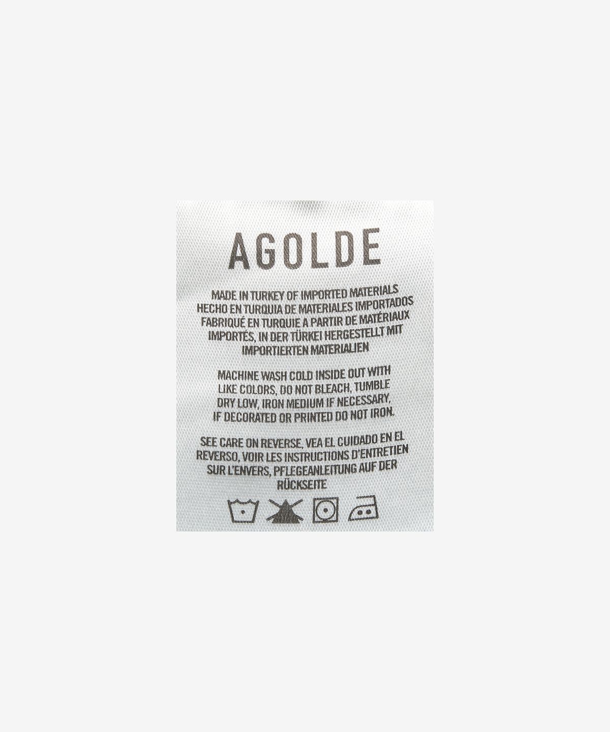에이골디(AGOLDE) 라일리 하이라이즈 스트레이트 크롭 데님 팬츠 - 라이트 블루 / A056B1370SLNCE
