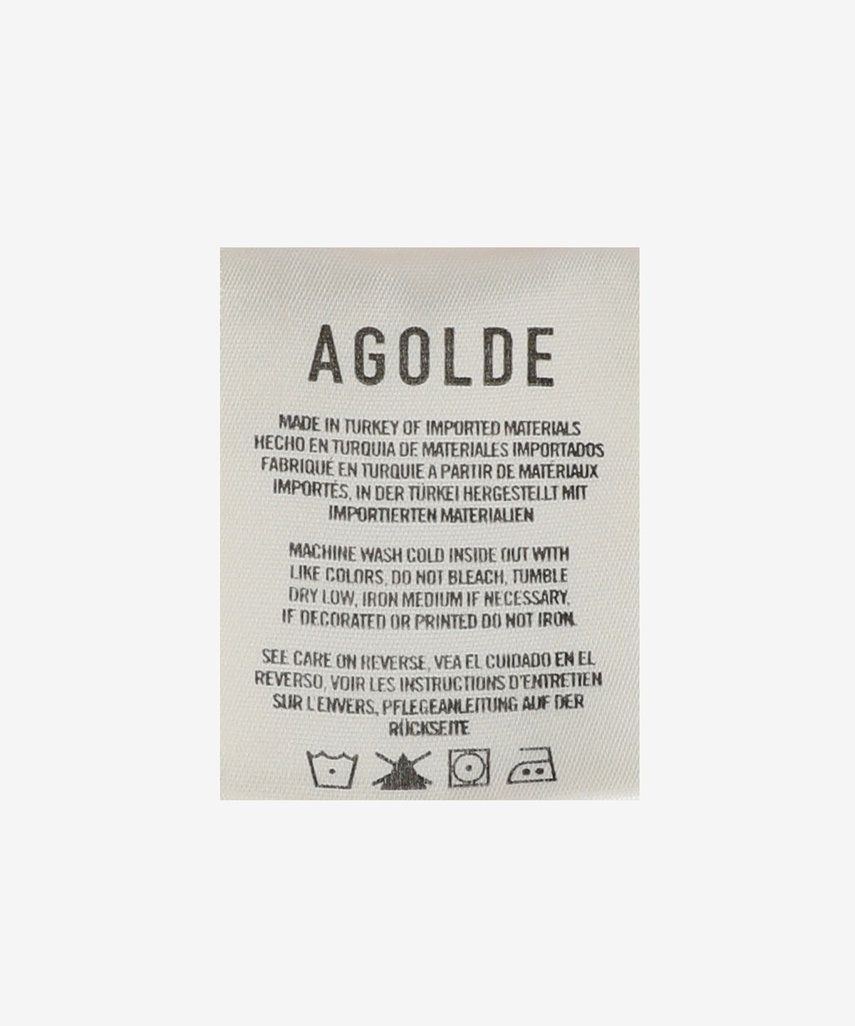 에이골디(AGOLDE) 라일리 하이 스트레이트 크롭 데님 팬츠 - 화이트 / A056C1085WHIP