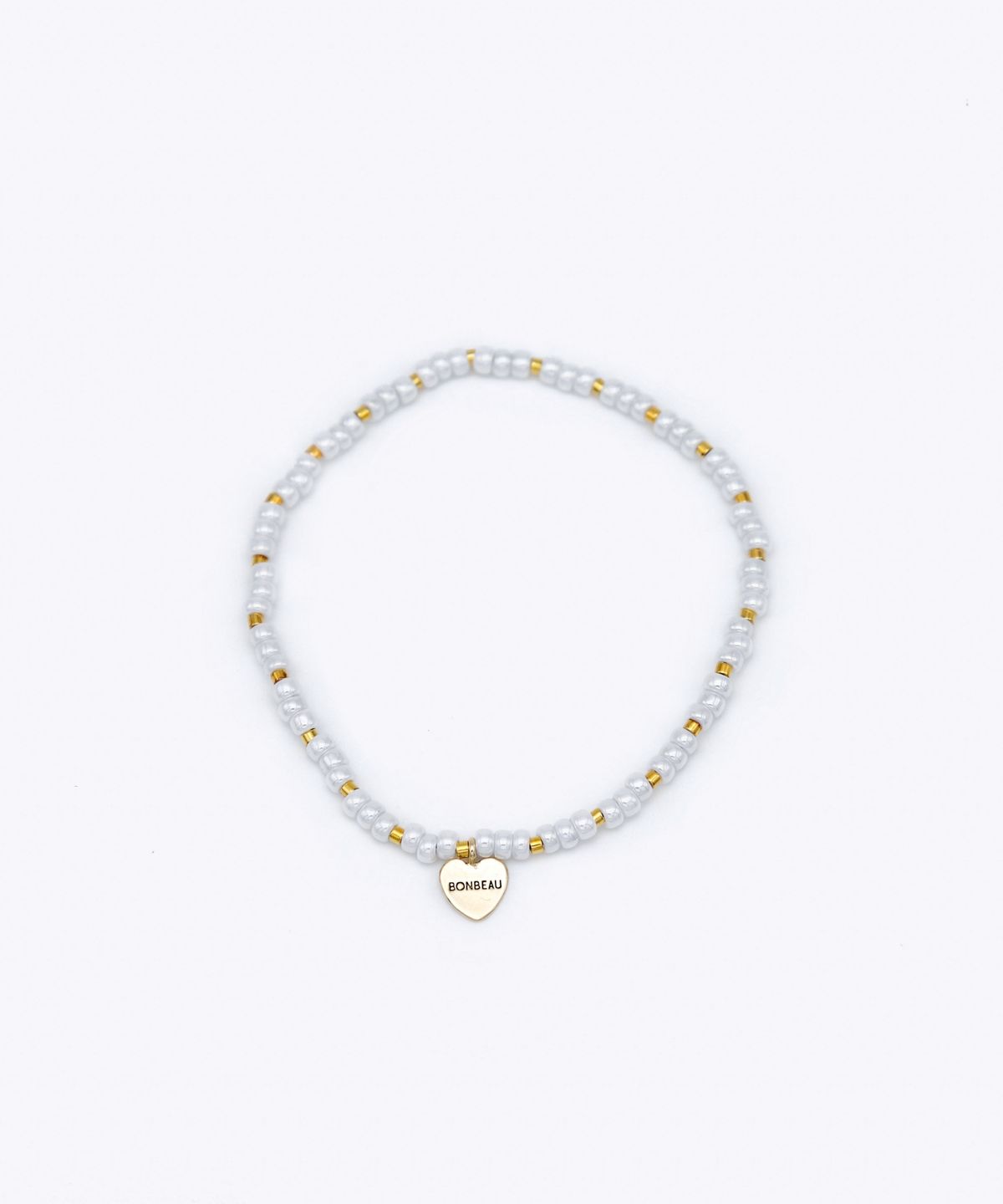 봉보(BONBEAU) Gold edge simple color beads Bracelet 골드 엣지 심플 컬러 레이어드 비즈 팔찌