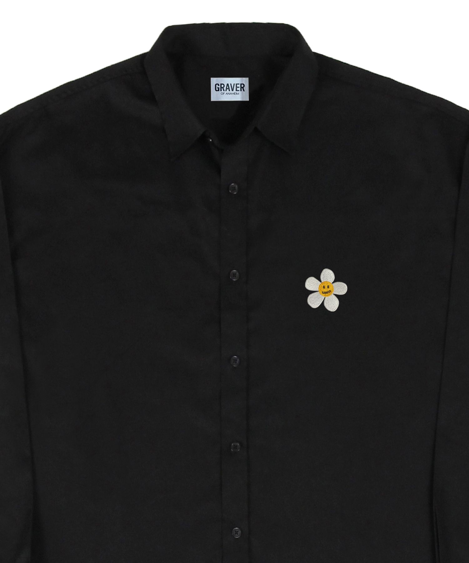 MUSINSA | GRAVER [UNISEX] Flower dot embroidery overfit