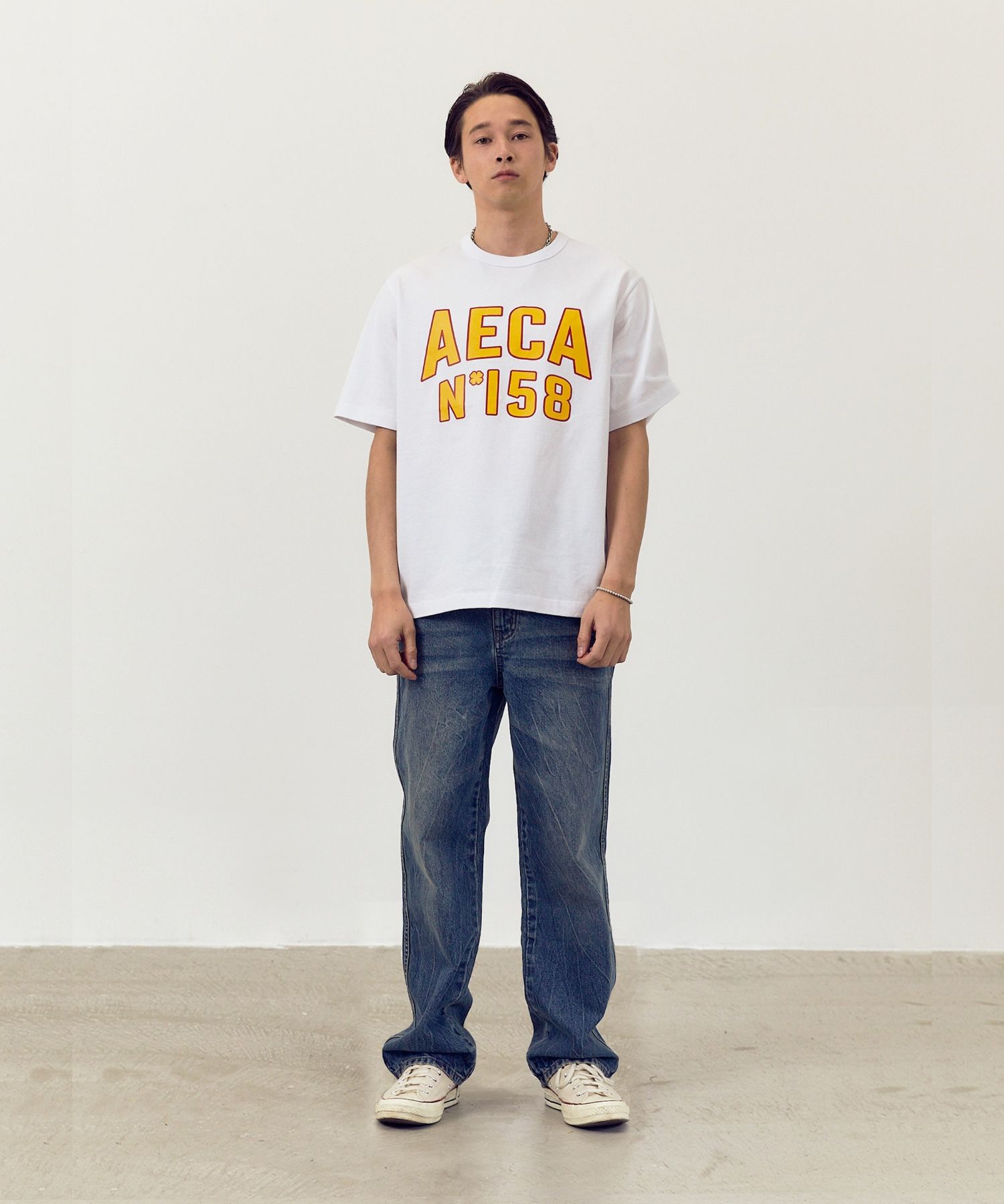 AECA WHITE AECA WAVE Tシャツ WM MUSINSA公式 | AECA WHITE TEAM AECA HALF SLEEVE TEE-WHITE
