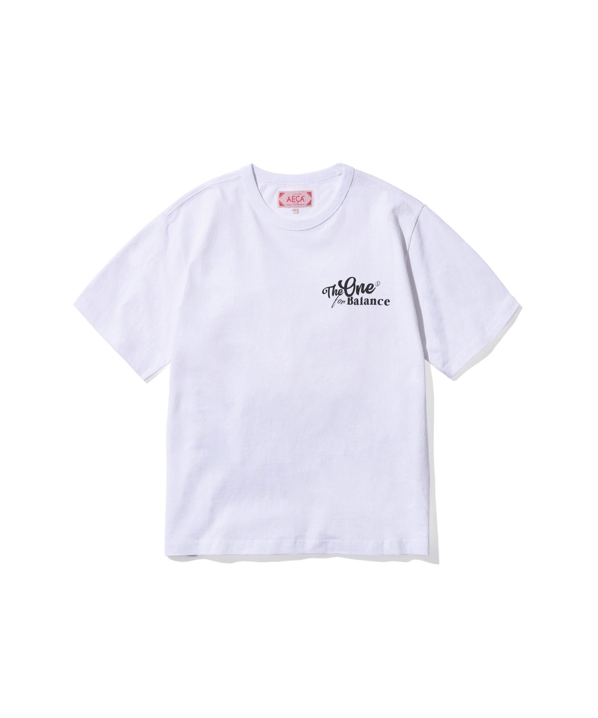 에이카화이트(AECA) MUTUAL SIGN HALF SLEEVE TEE-WHITE
