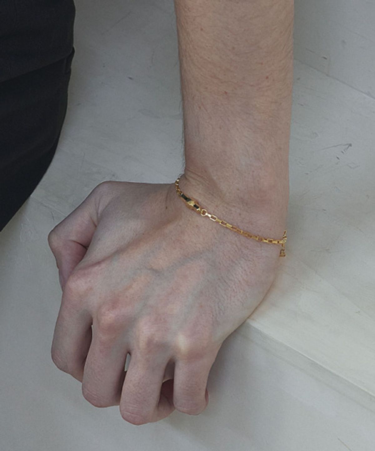 에이지47(AG47) [silver925] stick bracelet hexagon gold
