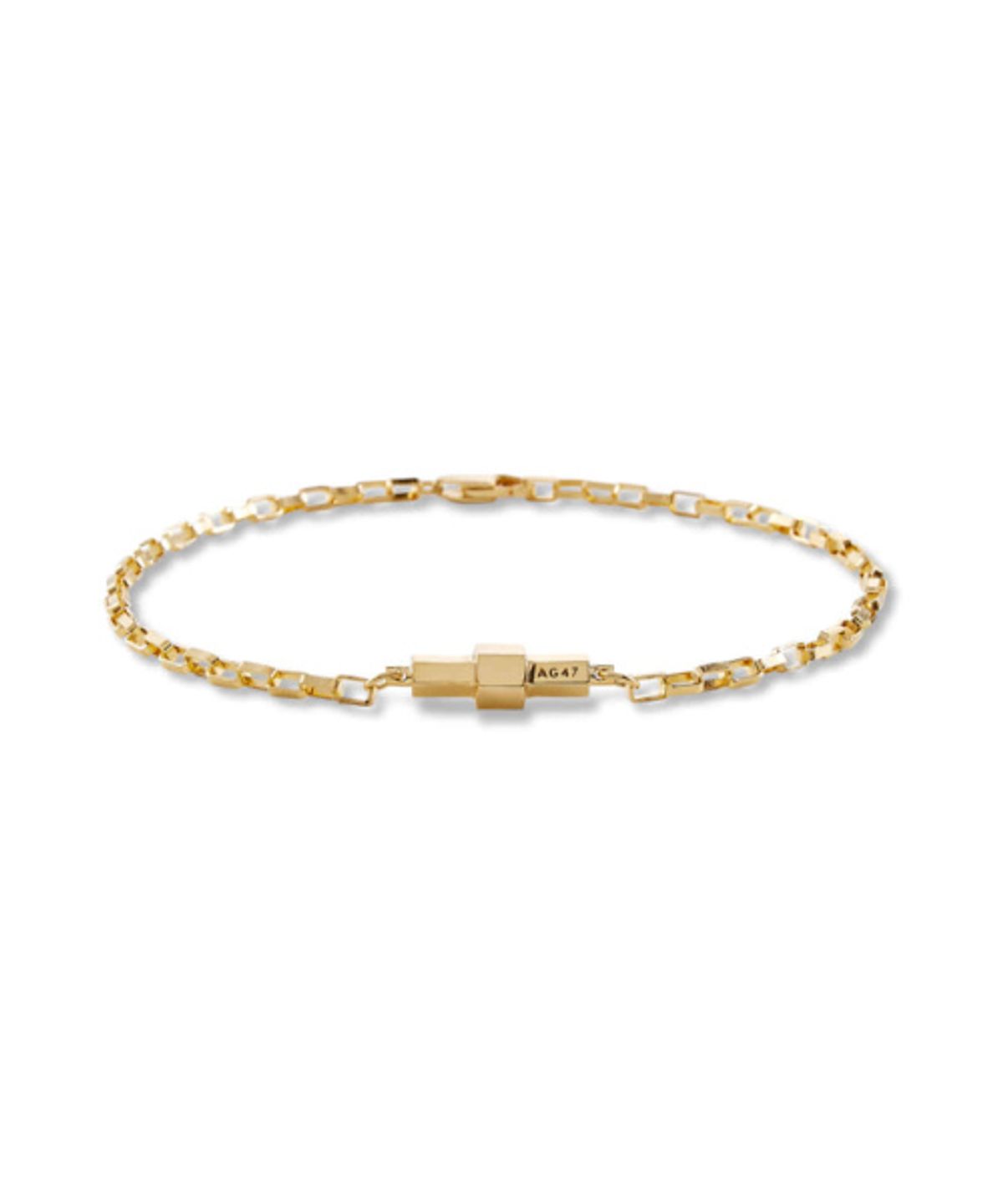 에이지47(AG47) [silver925] stick bracelet hexagon gold