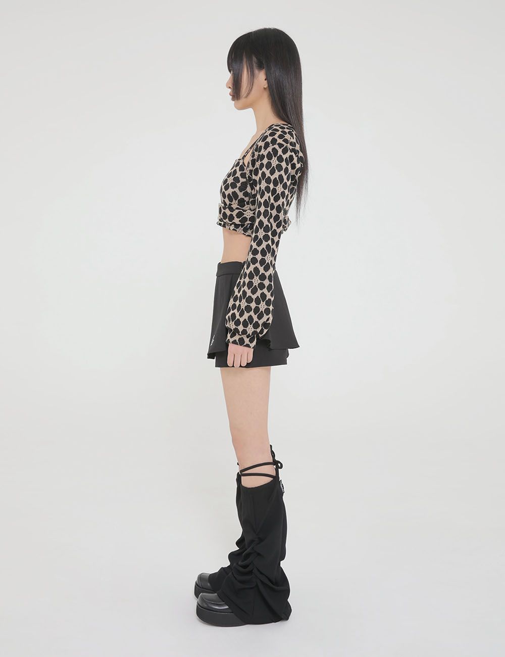 タイツ・ソックス UGLYSHADOW Shirring leg warmer black SHIRRING LEG WARMER(BLACK) - UGLYSHADOW | 60% - Asian