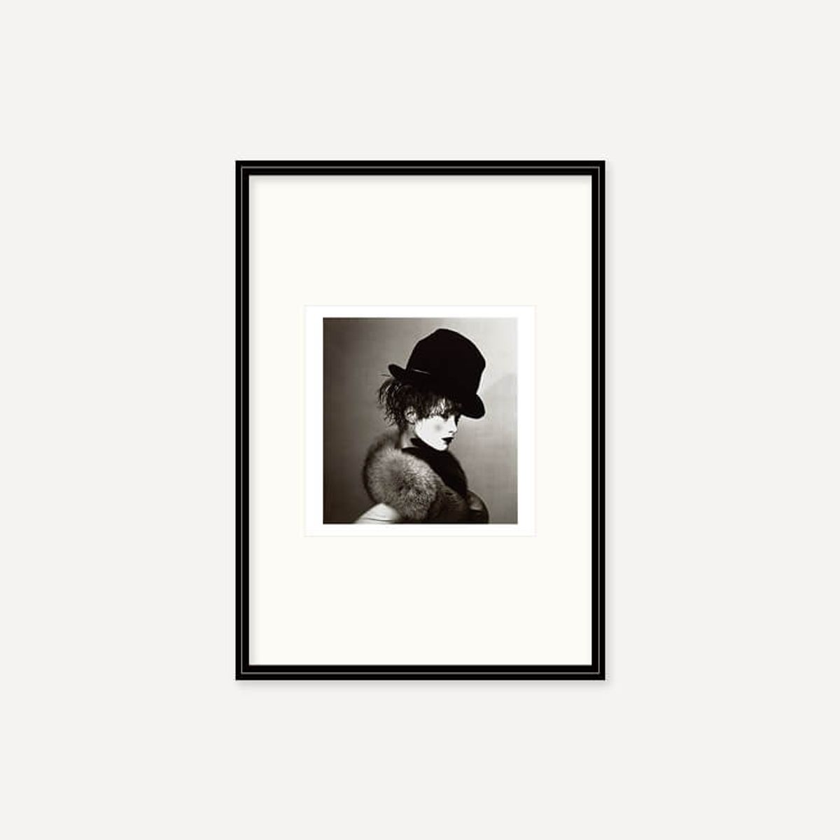 그릿시즌(GREET SEASON) 어빙 펜 Black Hat and White Face (Carolyn Murphy), 1997 (액자 포함)