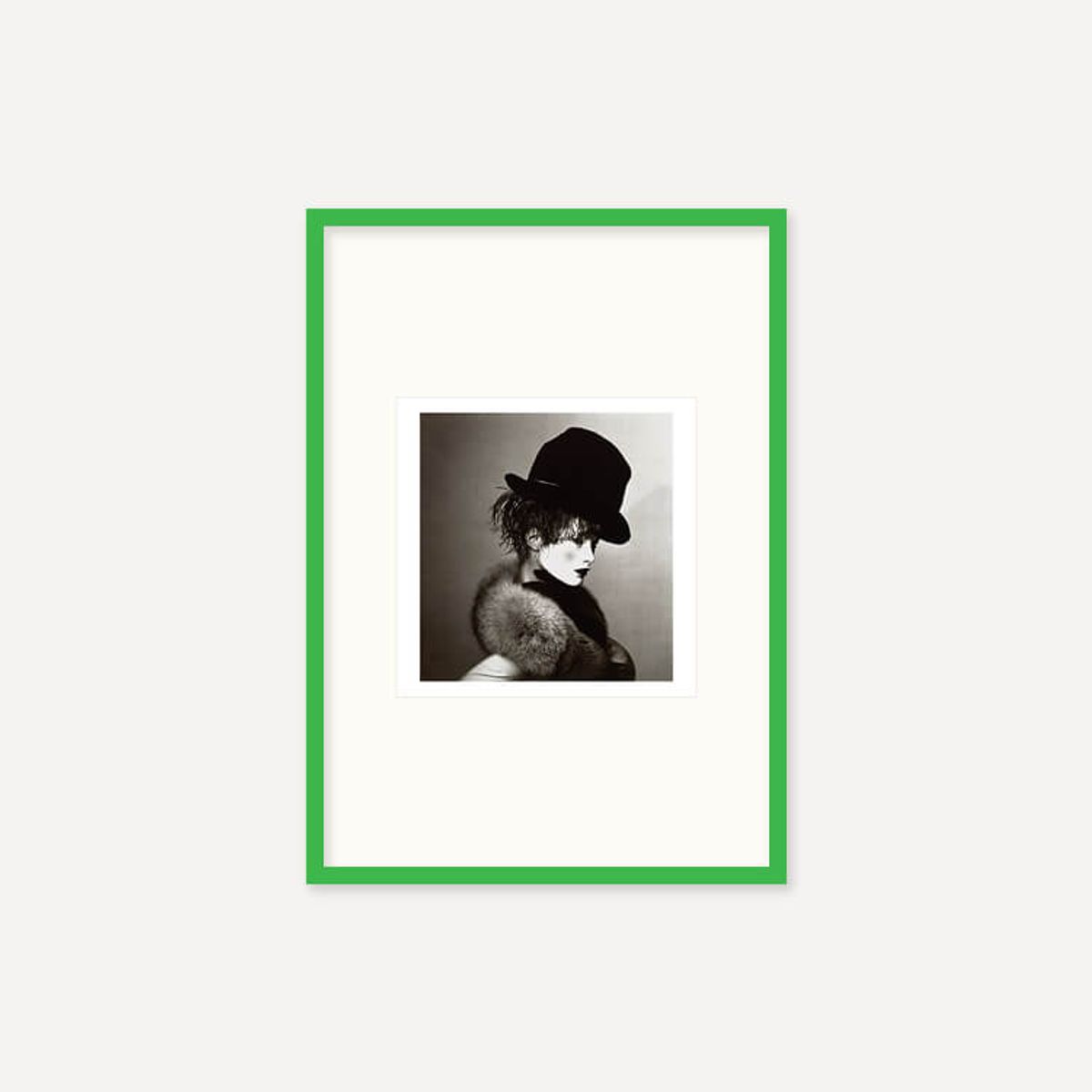 그릿시즌(GREET SEASON) 어빙 펜 Black Hat and White Face (Carolyn Murphy), 1997 (액자 포함)