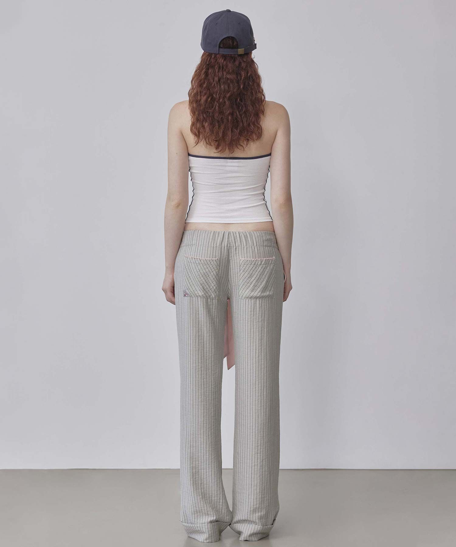 MUSINSA | SCULPTOR Classic Logo Halter Top White