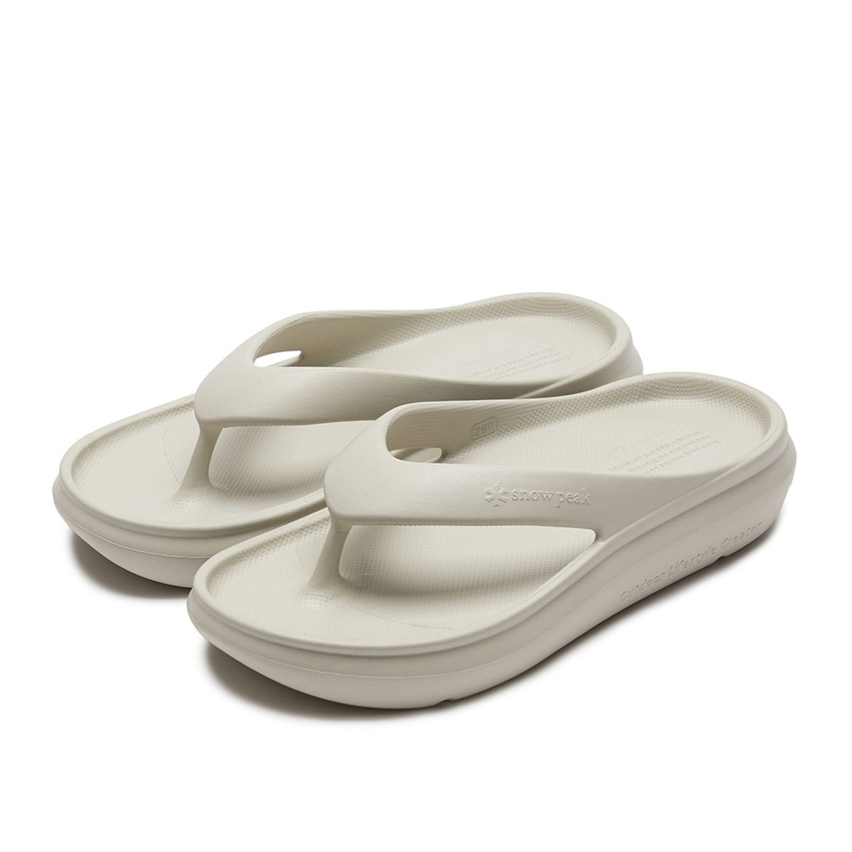 스노우피크 어패럴(SNOWPEAK APPAREL) 타빙2 플립플랍 Light Beige (S24MUFTH77)