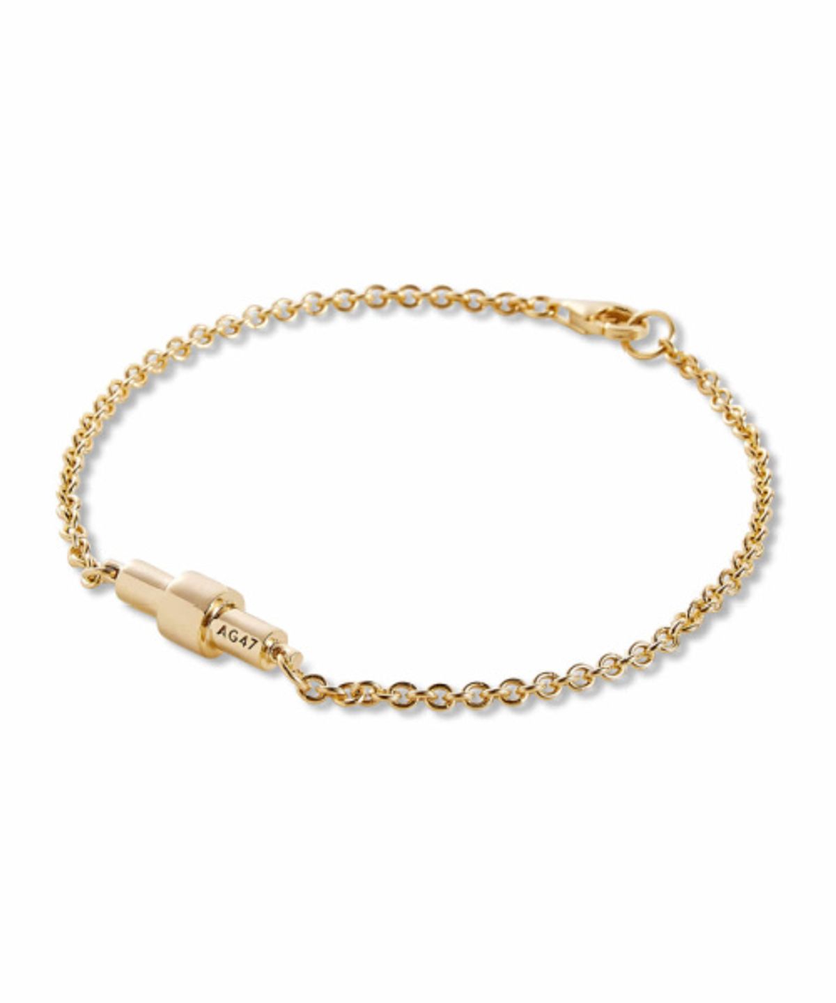 에이지47(AG47) [silver925] stick bracelet circle gold