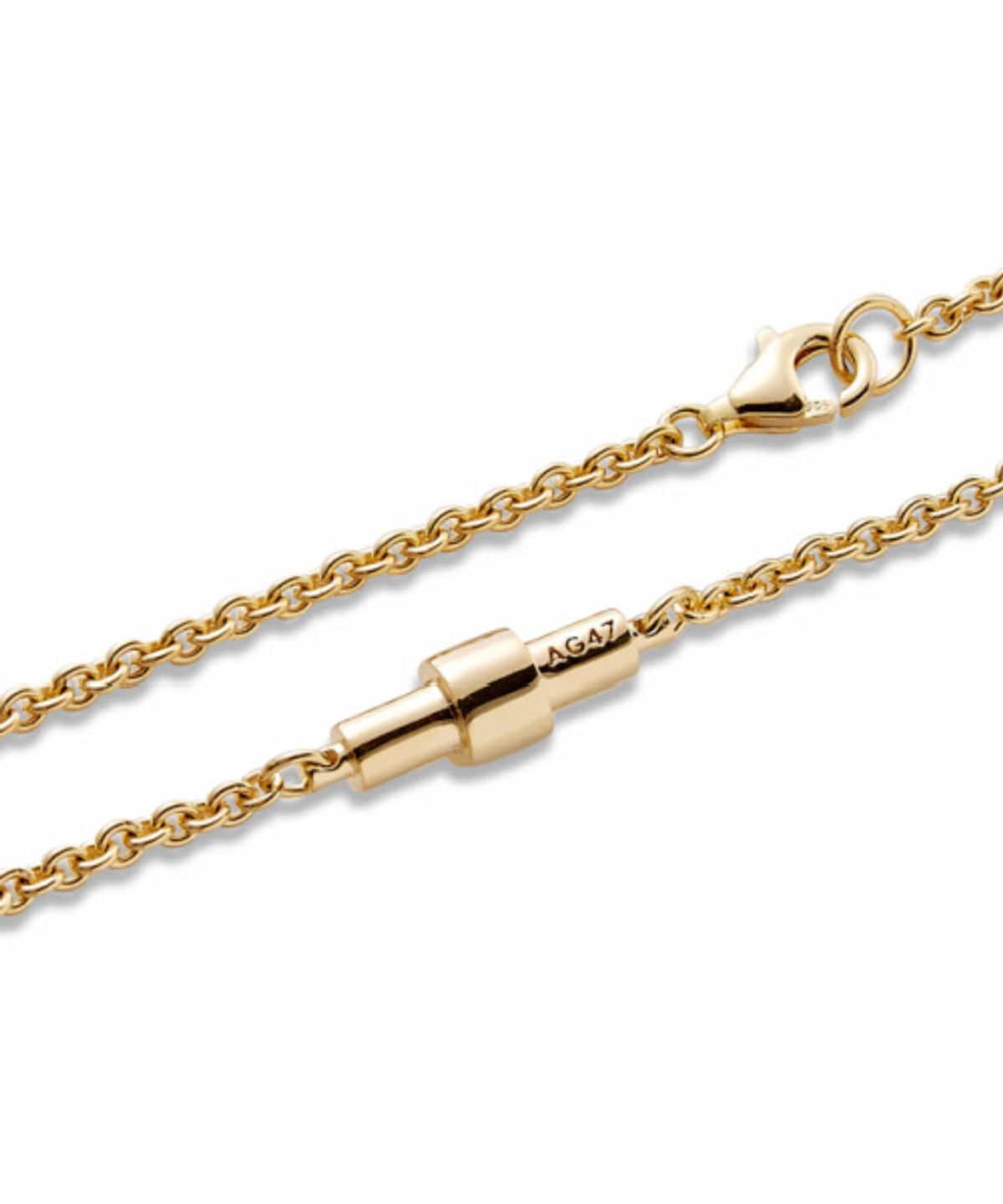 에이지47(AG47) [silver925] stick bracelet circle gold