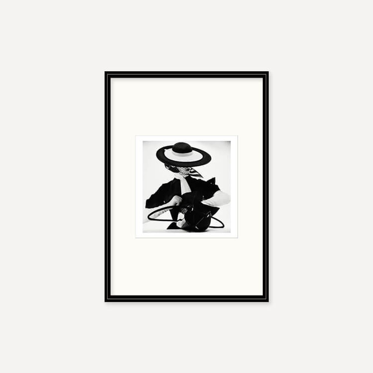 그릿시즌(GREET SEASON) 어빙 펜 Black and White Fashion with Handbag, 1950 (액자 포함)