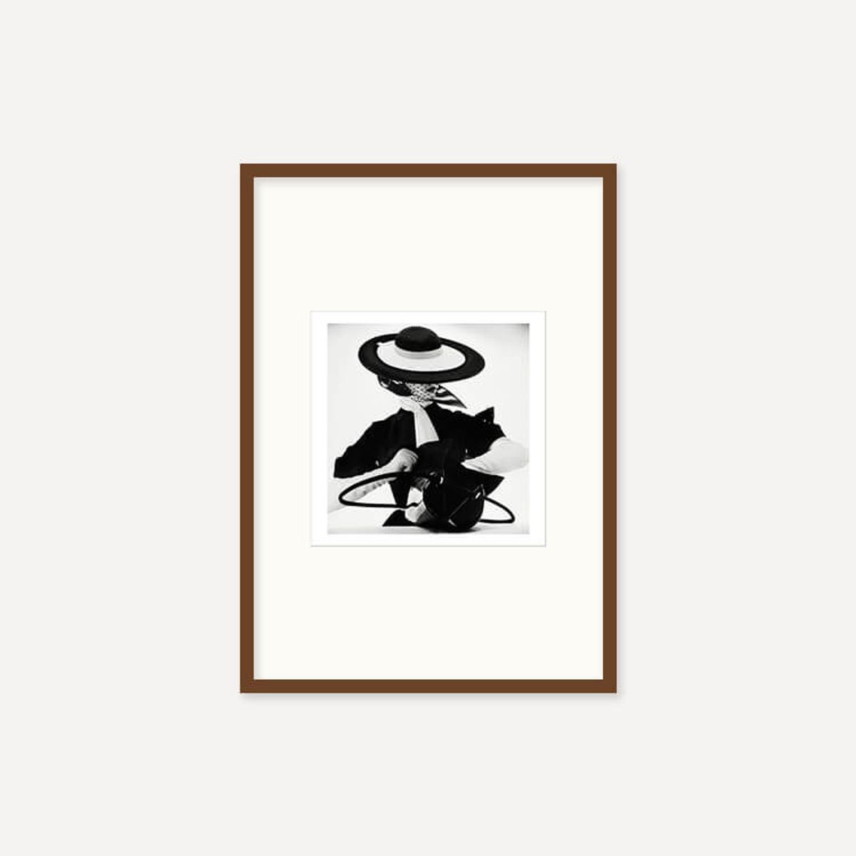 그릿시즌(GREET SEASON) 어빙 펜 Black and White Fashion with Handbag, 1950 (액자 포함)