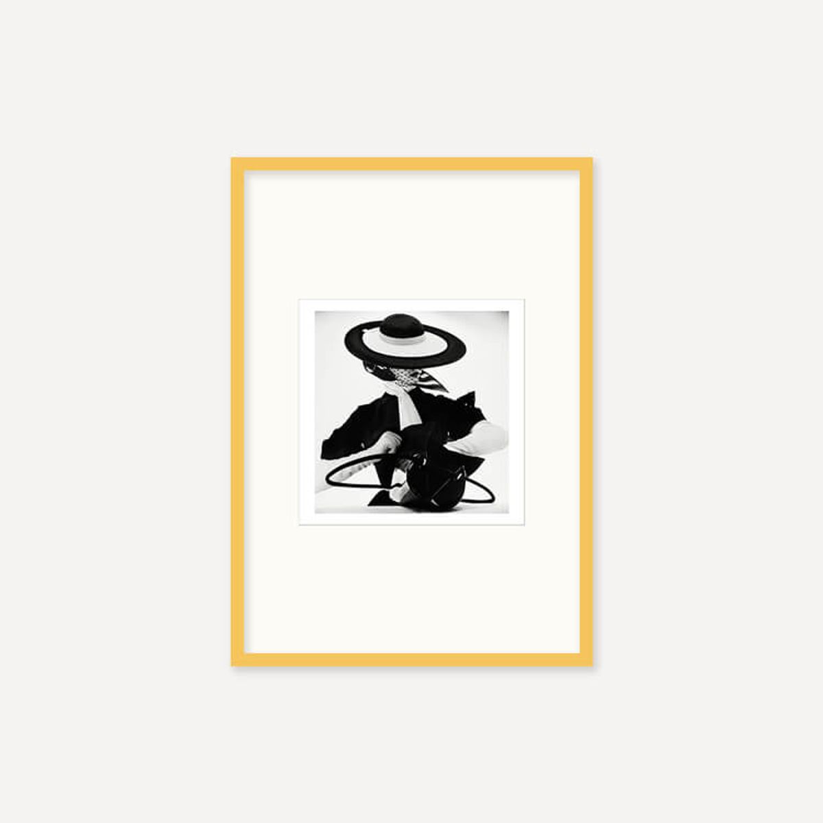 그릿시즌(GREET SEASON) 어빙 펜 Black and White Fashion with Handbag, 1950 (액자 포함)