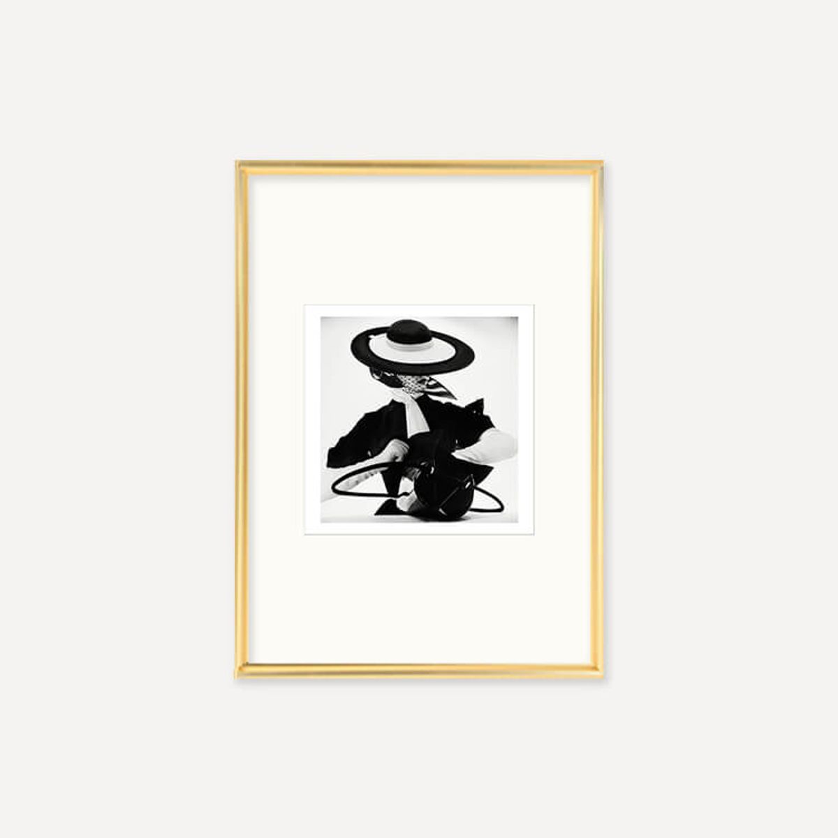 그릿시즌(GREET SEASON) 어빙 펜 Black and White Fashion with Handbag, 1950 (액자 포함)