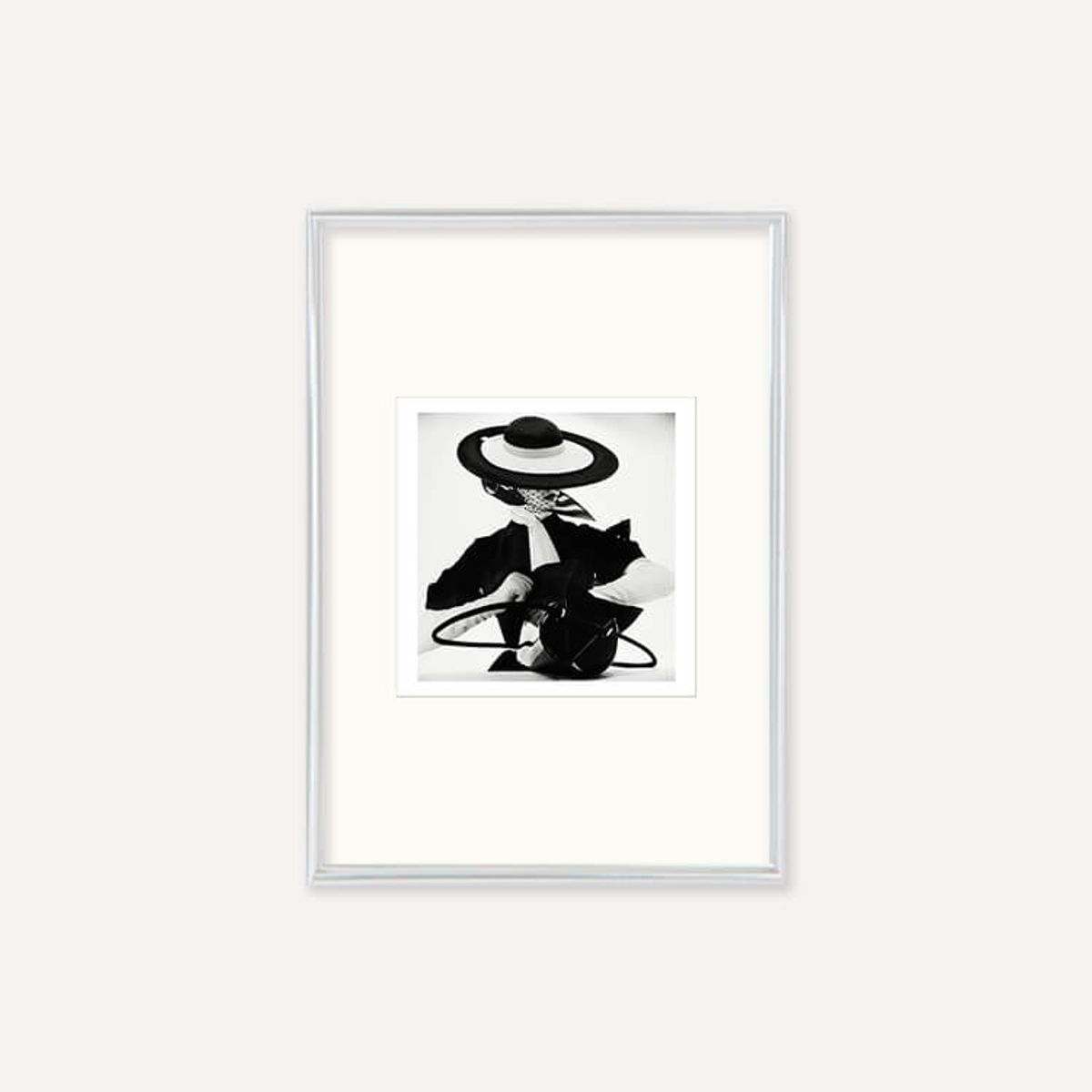 그릿시즌(GREET SEASON) 어빙 펜 Black and White Fashion with Handbag, 1950 (액자 포함)