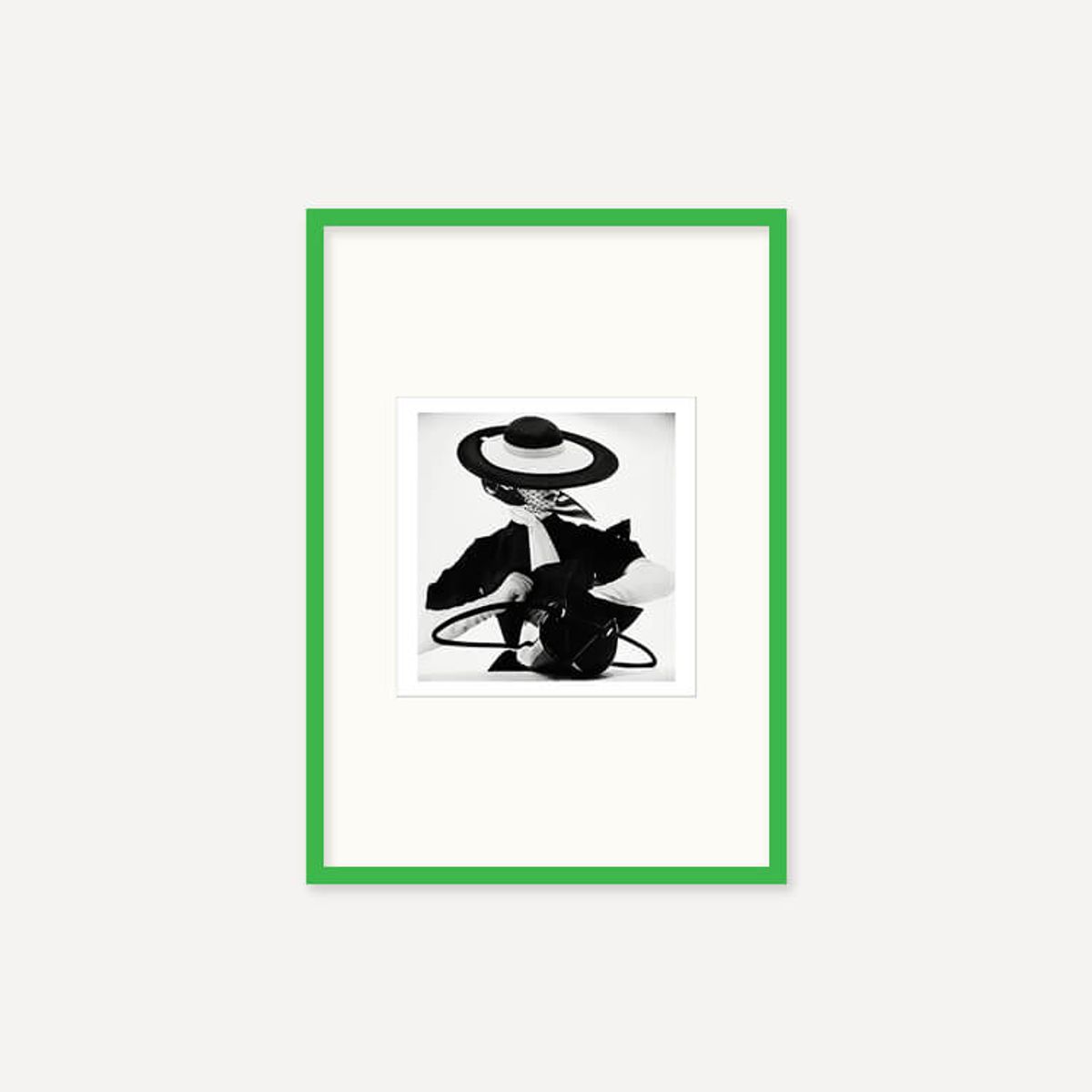 그릿시즌(GREET SEASON) 어빙 펜 Black and White Fashion with Handbag, 1950 (액자 포함)
