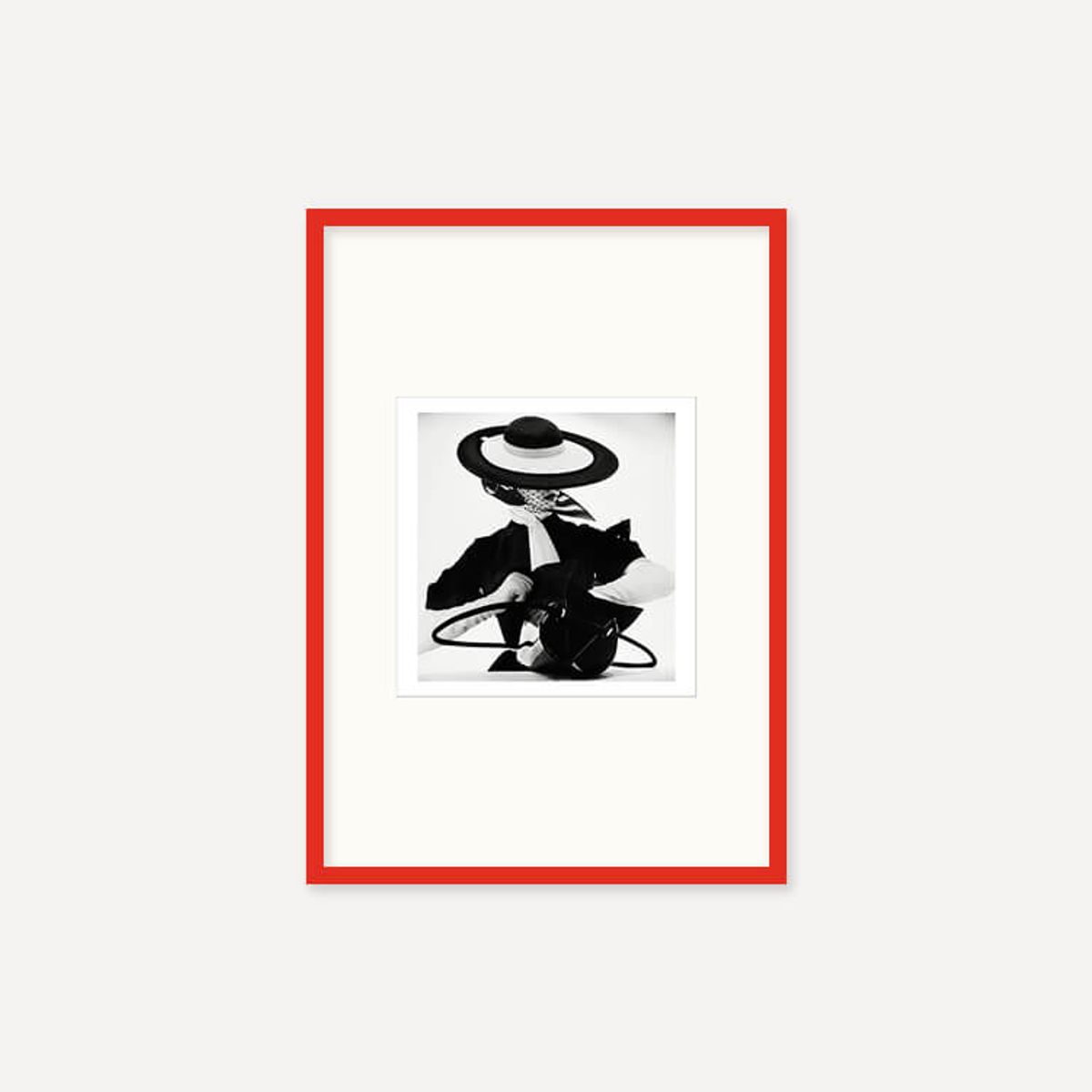 그릿시즌(GREET SEASON) 어빙 펜 Black and White Fashion with Handbag, 1950 (액자 포함)