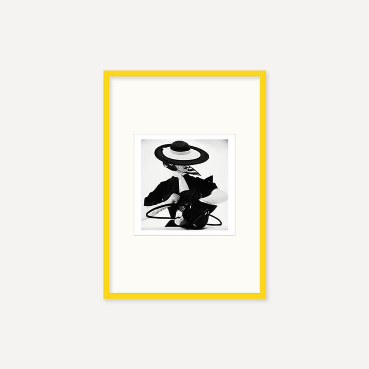그릿시즌(GREET SEASON) 어빙 펜 Black and White Fashion with Handbag, 1950 (액자 포함)