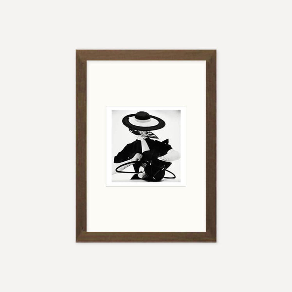 그릿시즌(GREET SEASON) 어빙 펜 Black and White Fashion with Handbag, 1950 (액자 포함)