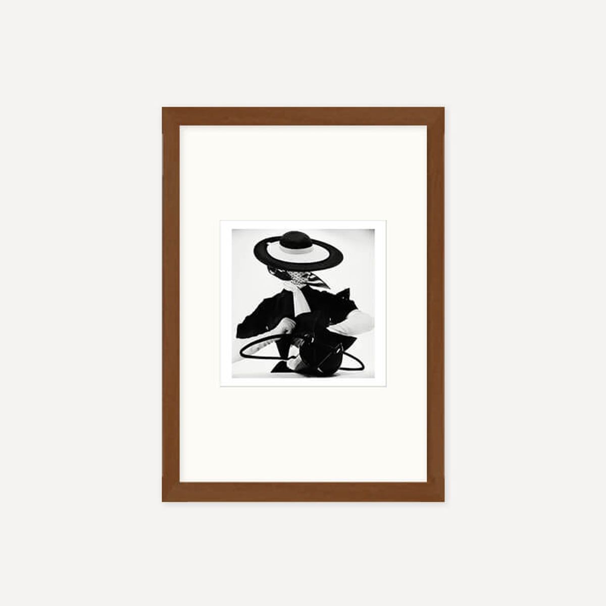 그릿시즌(GREET SEASON) 어빙 펜 Black and White Fashion with Handbag, 1950 (액자 포함)