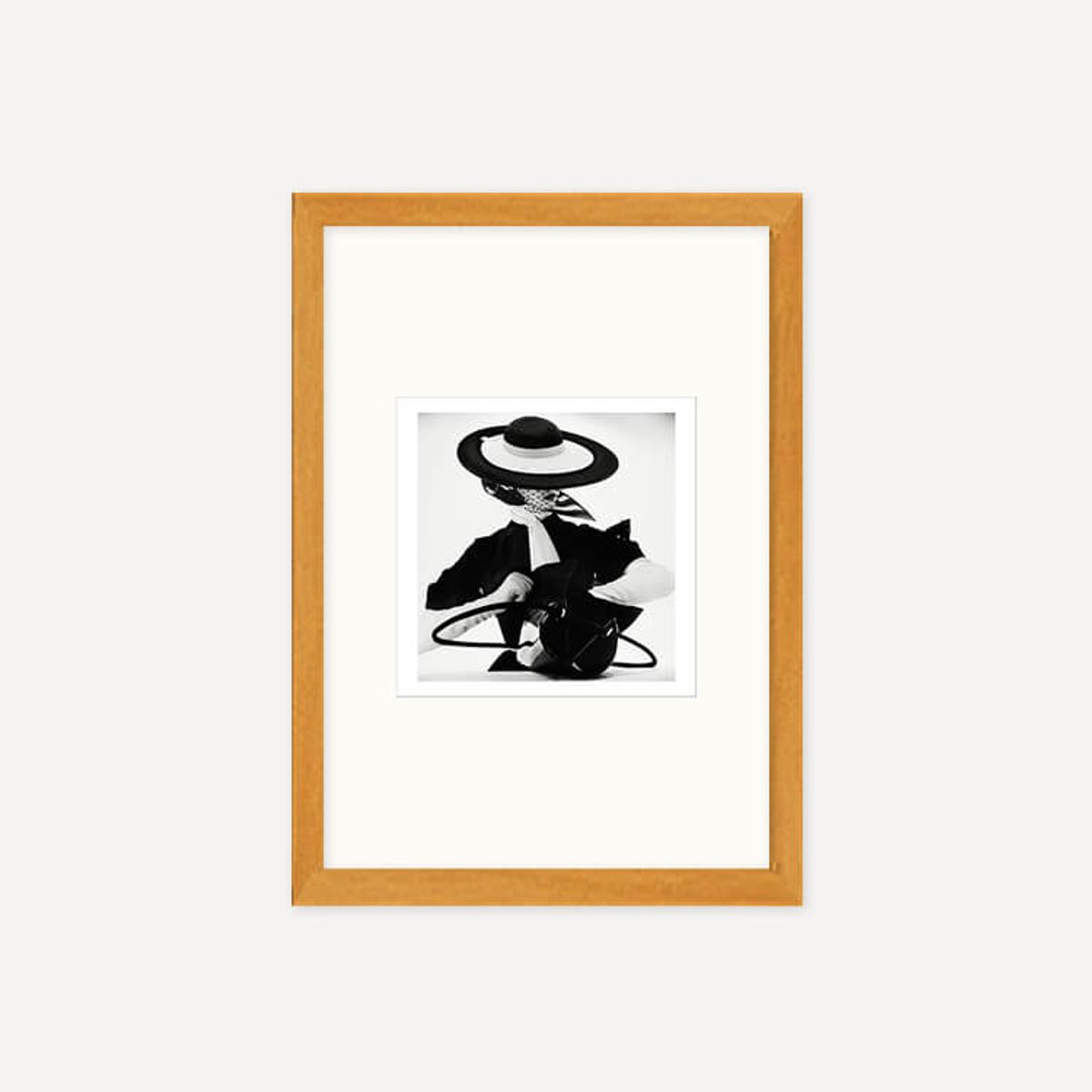그릿시즌(GREET SEASON) 어빙 펜 Black and White Fashion with Handbag, 1950 (액자 포함)