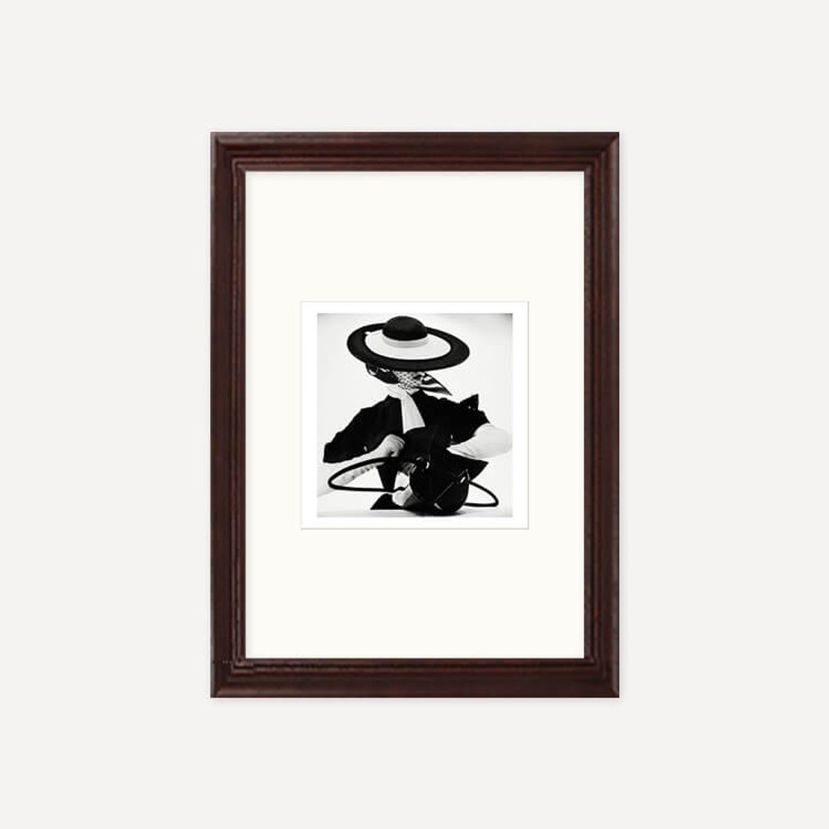 그릿시즌(GREET SEASON) 어빙 펜 Black and White Fashion with Handbag, 1950 (액자 포함)